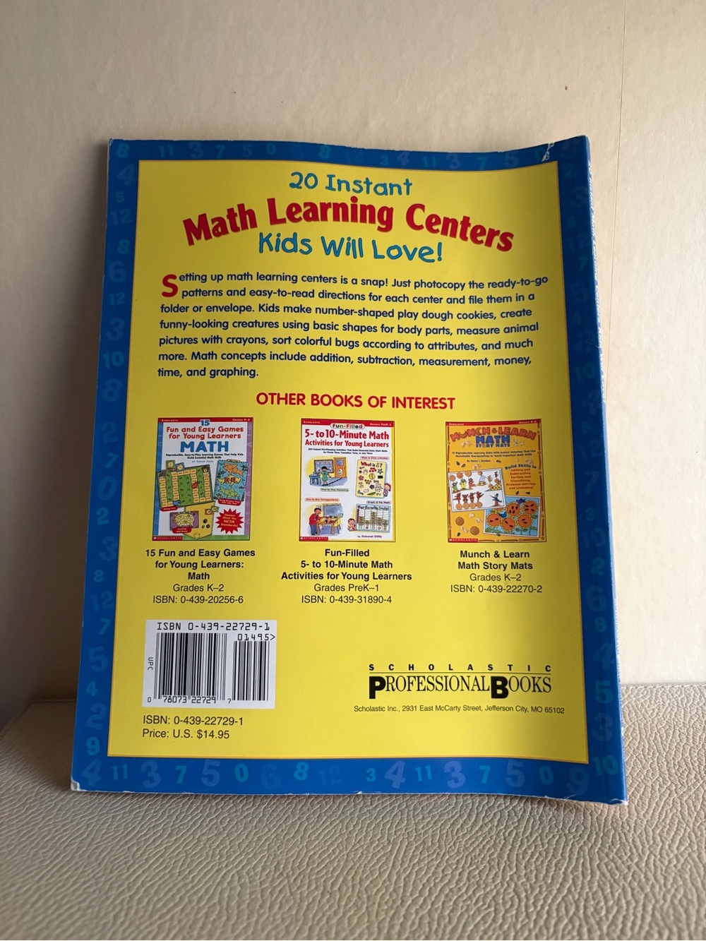 20 Instant Math Learning Centers-scholastic K-1 - Picture 2 of 2